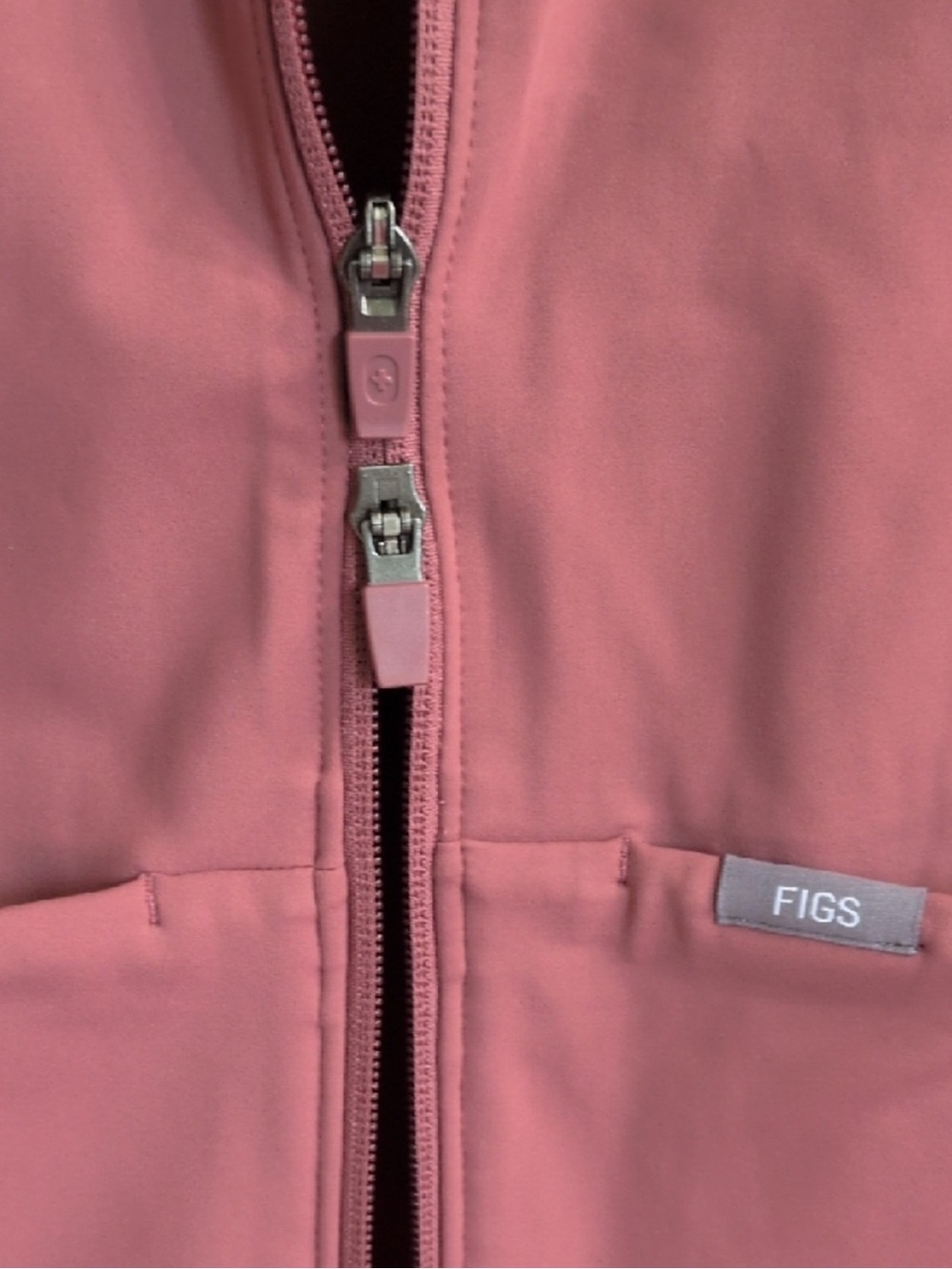 FIGS ContourKnit Scrub Jacket Mauve Size Small - Picture 4 of 12